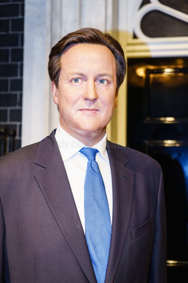 David Cameron wax statue at the famous Madame Tussaud's museum in London. Photo taken on: Juillet 03rd, 2015.