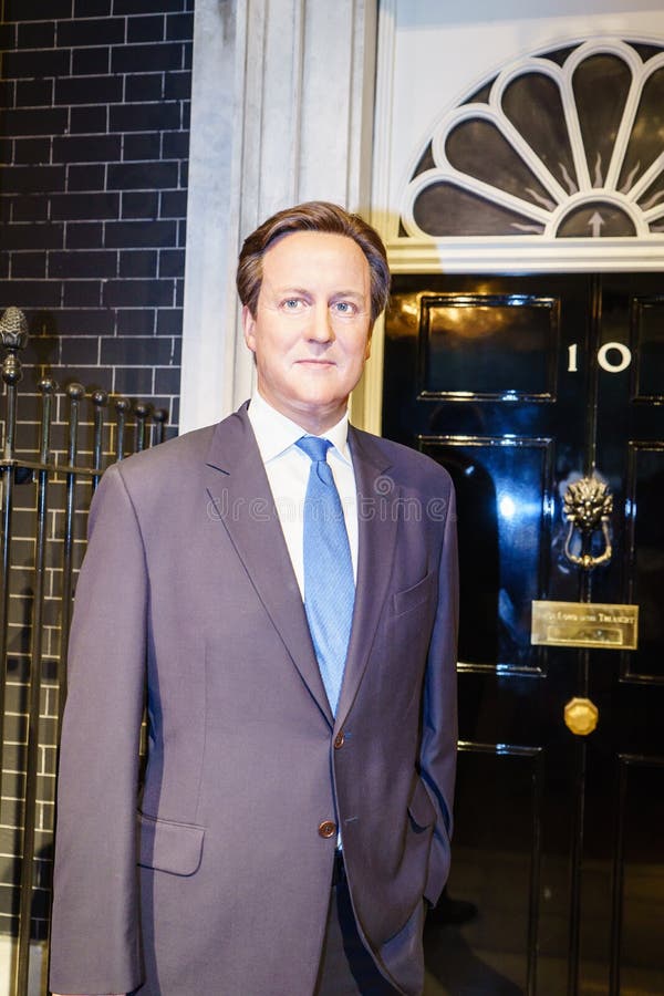 David Cameron wax statue at the famous Madame Tussaud's museum in London. Photo taken on: Juillet 03rd, 2015.