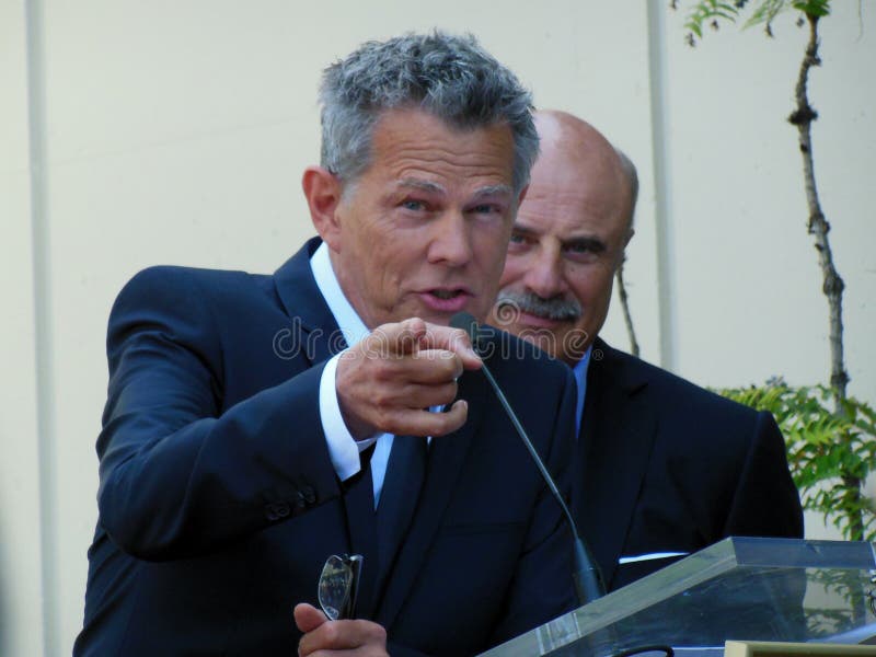David Foster and Dr. Phil editorial stock image. Image of