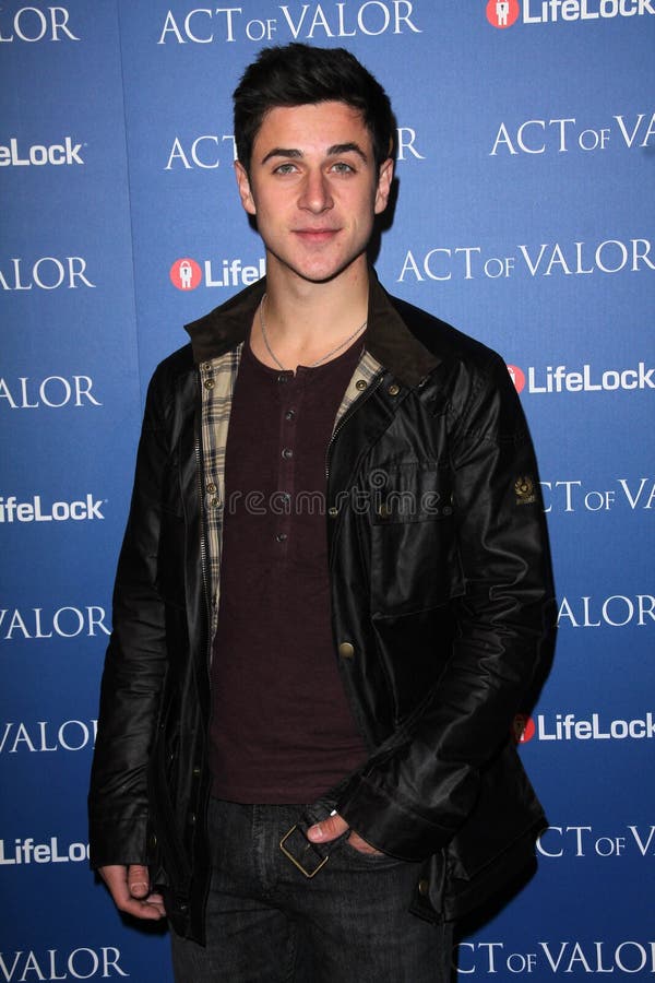 David Henrie at the Act Of Valor Los Angeles Premiere, Arclight, Hollywood, CA 02-13-12