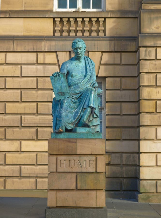 David Hume-standbeeld stock afbeeldingen David Hume-standbeeld stock afbeeldingen