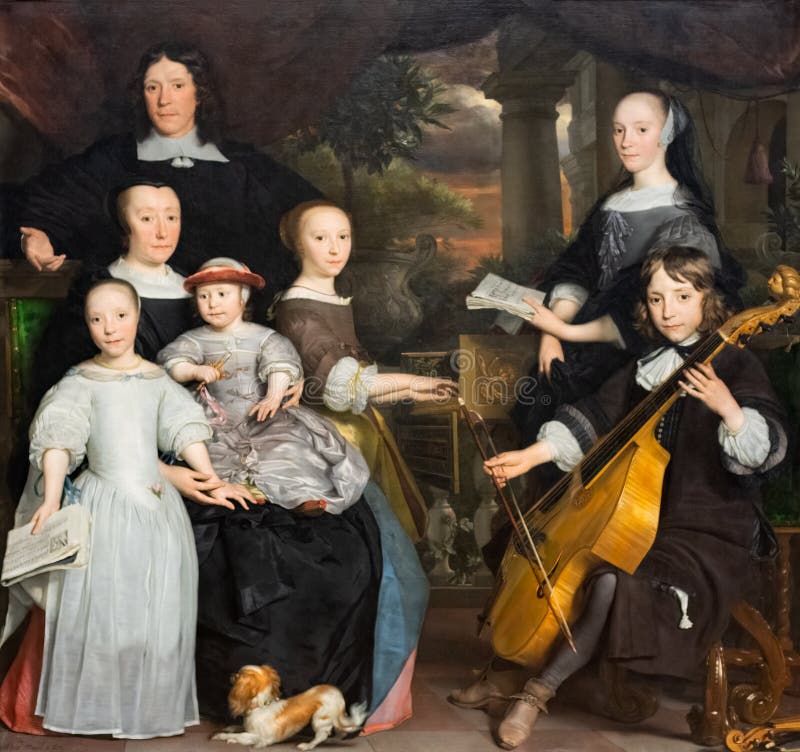 David Leeuw with his family, 1671. Abraham Lambertsz van den Tempel was a Dutch Golden Age painter, famous for portraits. became master of the Guild of St. Luke Leiden.  Collection of Rijksmuseum, Amsterdam, the Netherlands. David Leeuw with his family, 1671. Abraham Lambertsz van den Tempel was a Dutch Golden Age painter, famous for portraits. became master of the Guild of St. Luke Leiden.  Collection of Rijksmuseum, Amsterdam, the Netherlands.