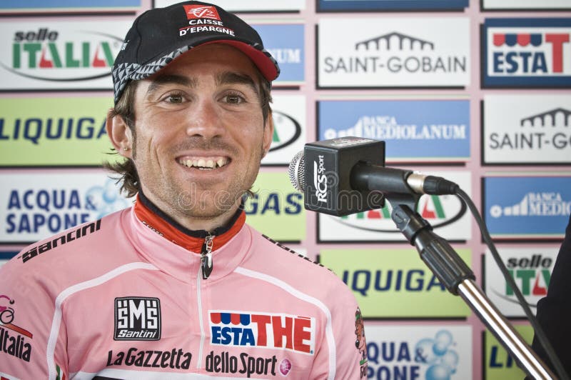 Davidarroyo-Pressekonferenz-Autogiro d'italia lizenzfreies stockbild Davidarroyo-Pressekonferenz-Autogiro d'italia lizenzfreies stockbild