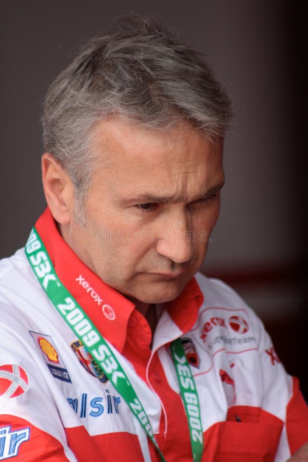 Davide Tardozzi team manager Ducati Xerox team stock photography Davide Tardozzi team manager Ducati Xerox team stock photography