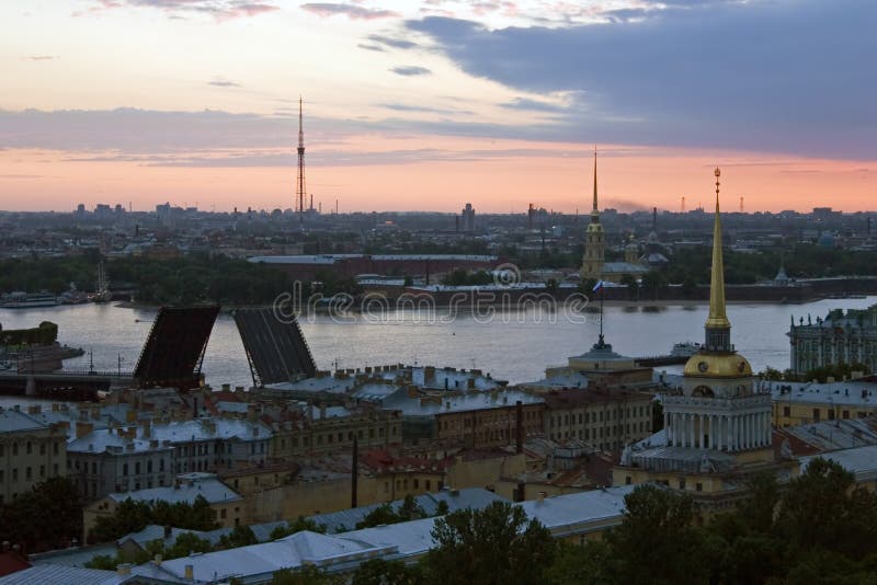 Dawn above Saint-Petersburg