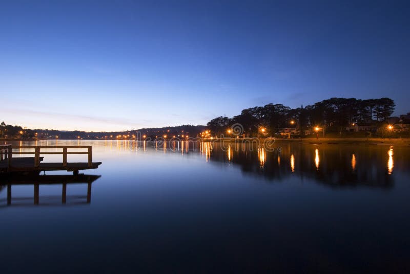 Dawn/dusk at Xuan Huong Lake, Dalat, Vietnam