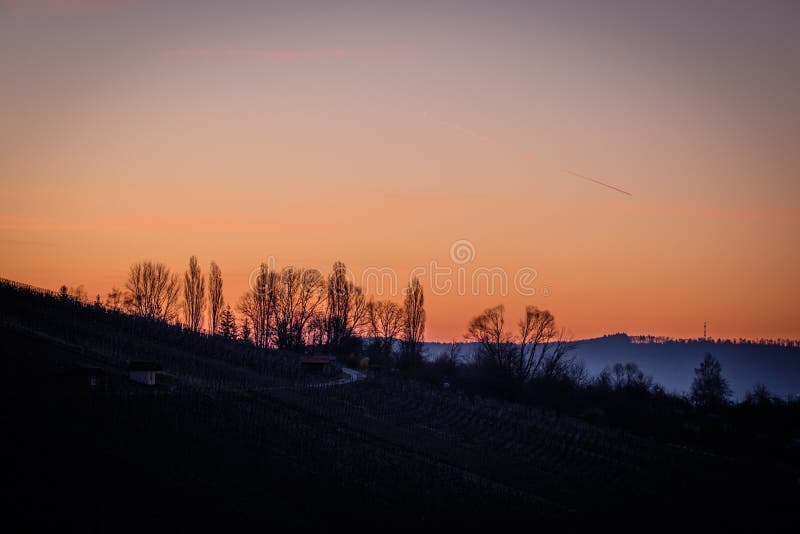 Dawn in german landscape stock image Dawn in german landscape stock image