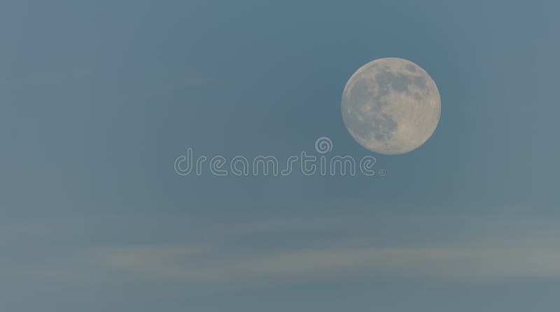Day moon with light blue sky royalty free stock photo Day moon with light blue sky royalty free stock photo