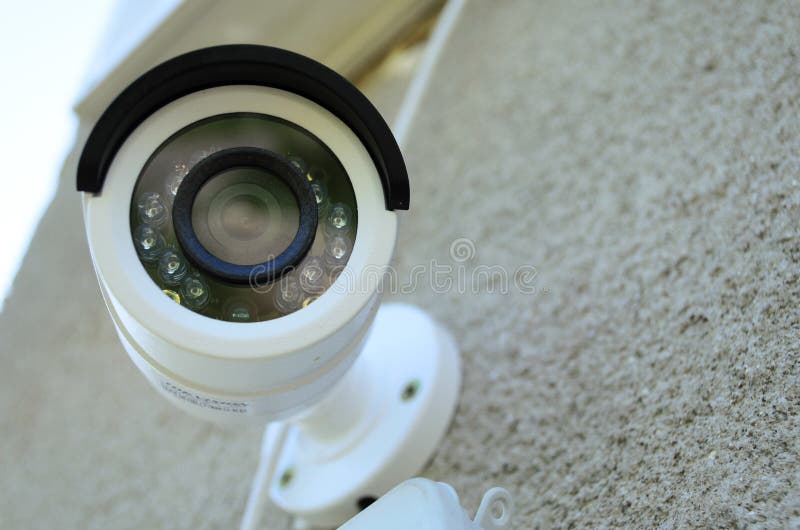 Day & Night Color IP surveillance camera stock photo Day & Night Color IP surveillance camera stock photo
