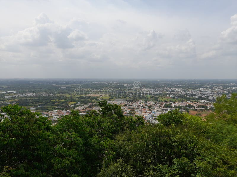 Day time City view hill sight royalty free stock images
