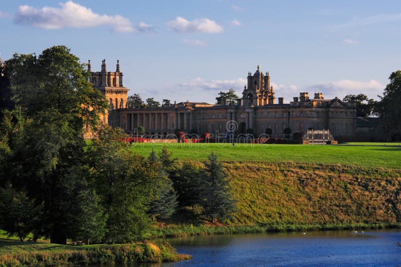 Day view of Blenheim Palace at Woodstock UK