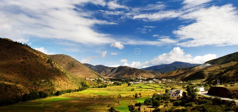 Day view of highland at Derong of Sichuan