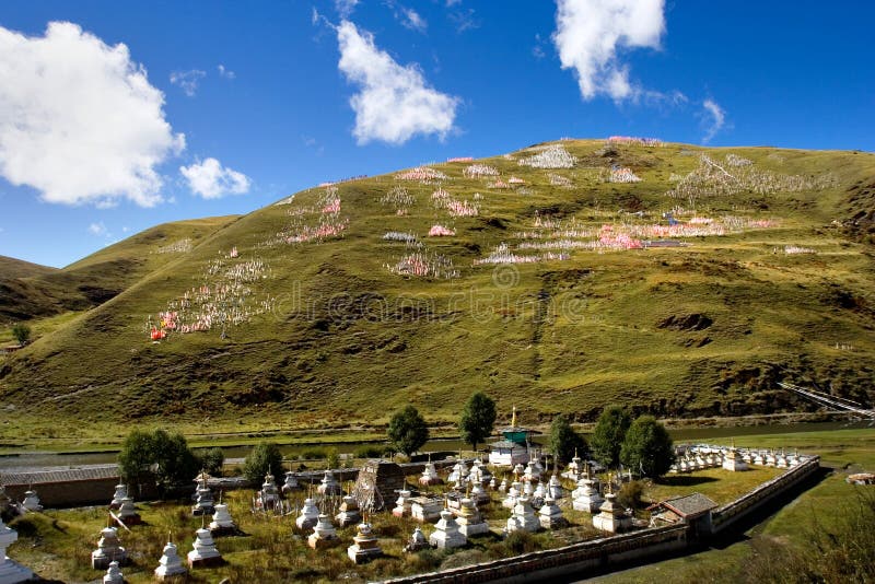 Day view of stupa at Tagong Sichuan Province China