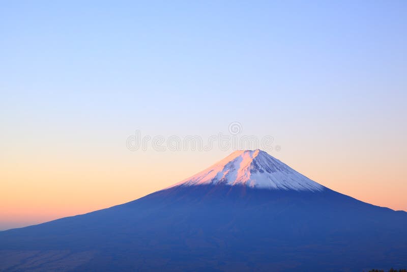 Daybreak at the Mt. Fuji