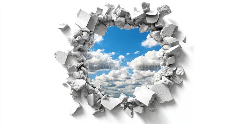 Broken Wall Illusion Stock Photos - Free & Royalty-Free Stock