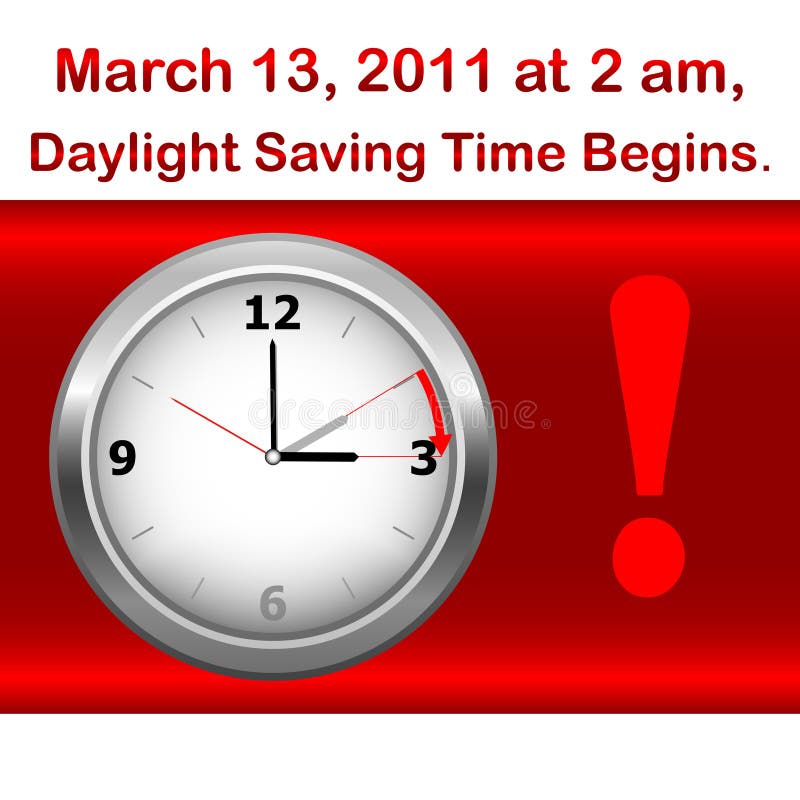 Daylight saving time begins.