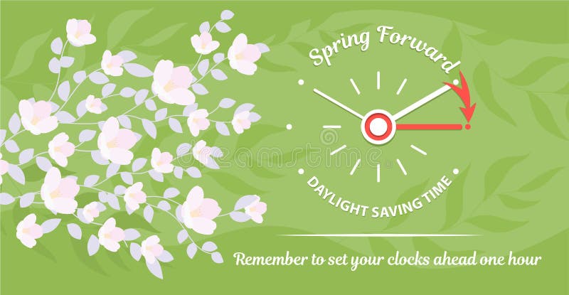 Daylight Saving Time ends concept. Web Banner Reminder with fall backward  time. Vector illustration with clocks turning to an hour back Stock Vector  Image & Art - Alamy