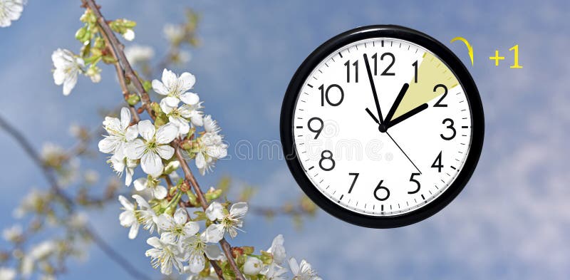 Daylight Saving Time. Change Clock To Summer Time. Stock Image Image