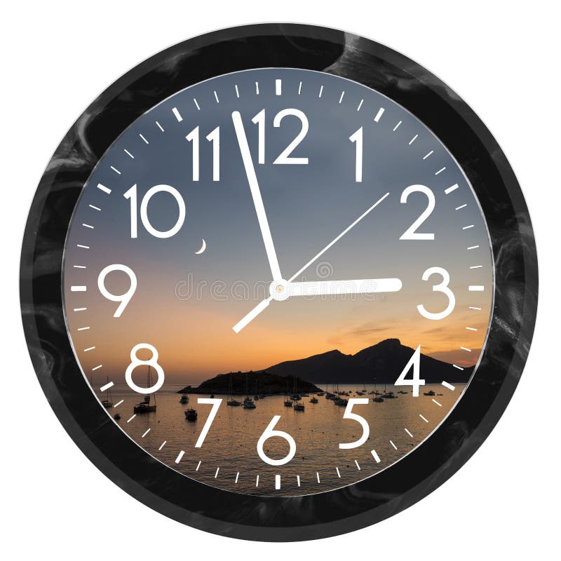 Daylight Saving Time DST. Wall Clock Going To Summer Time +1 Stock