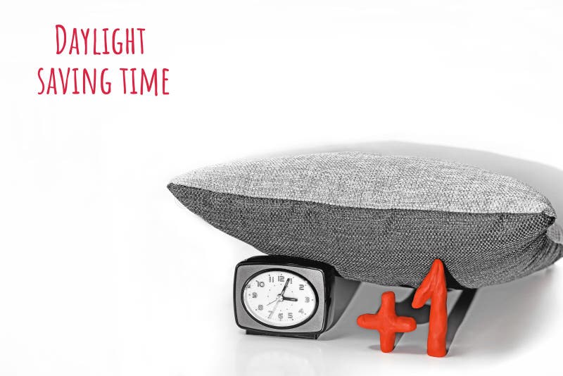 Daylight Saving Time. DST. Wall Clock Going To Winter Time Stock Photo