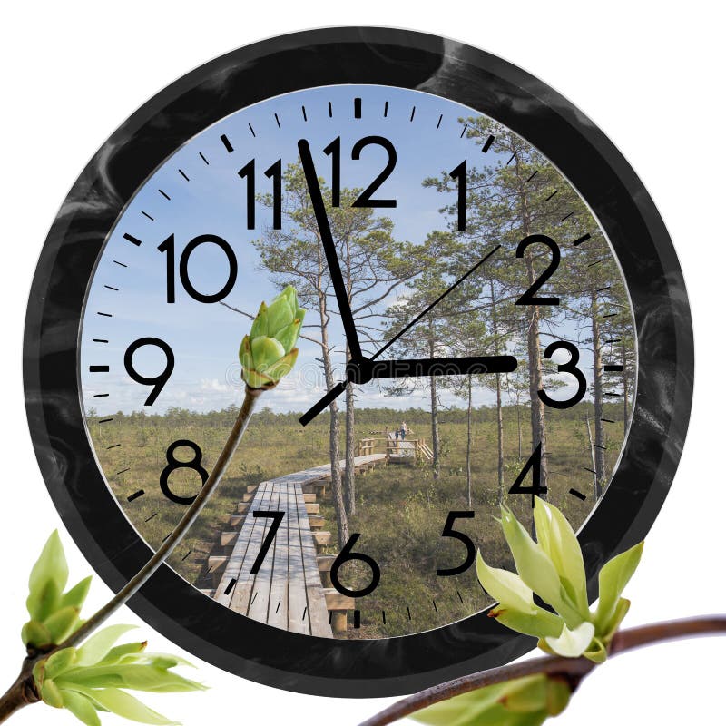 Daylight Saving Time. DST. Wall Clock Going To Winter Time. Turn Time