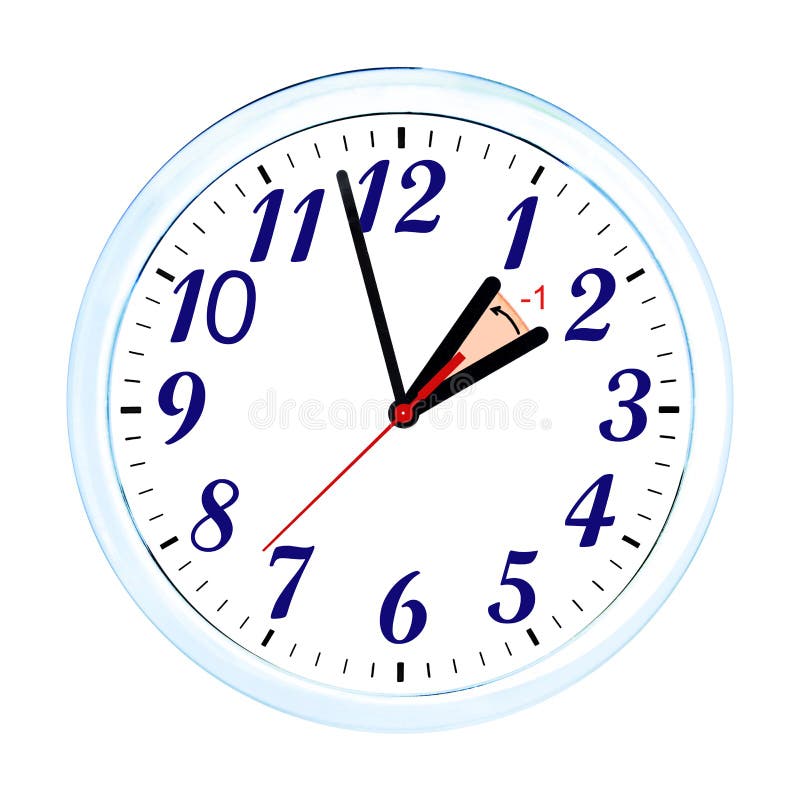Daylight Saving Time. USA Time Zone 2017 Stock Illustration