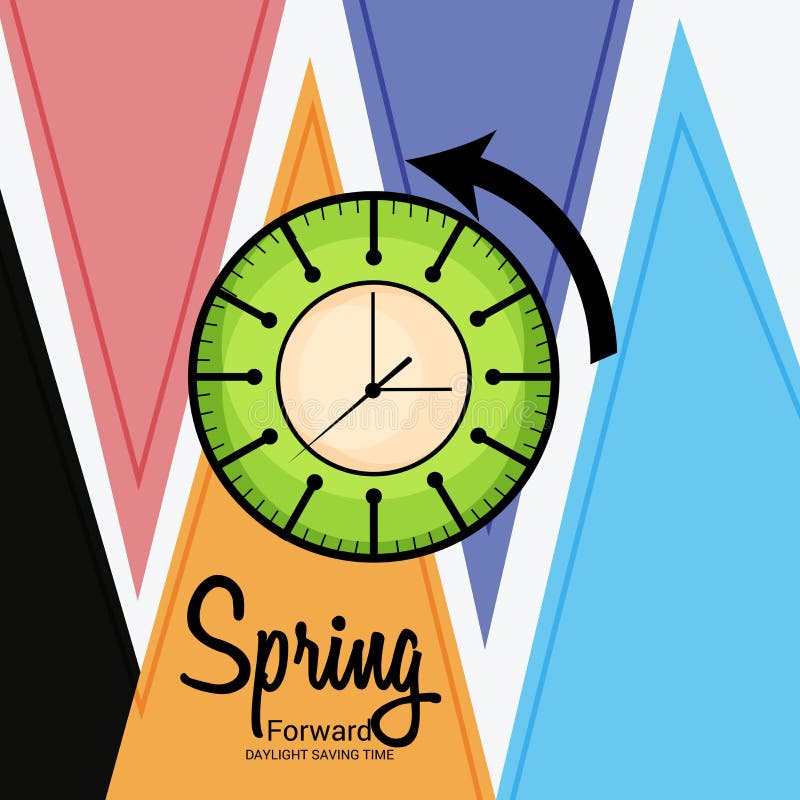 Daylight Saving Time. stock illustration. Illustration of change