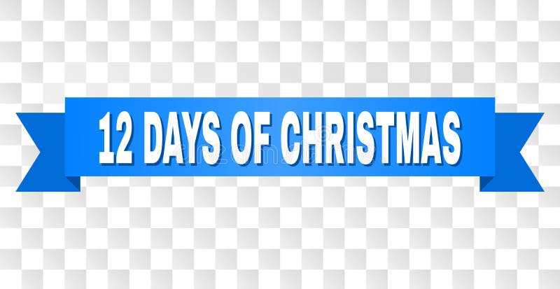 Blue Tape with 12 DAYS OF CHRISTMAS Text