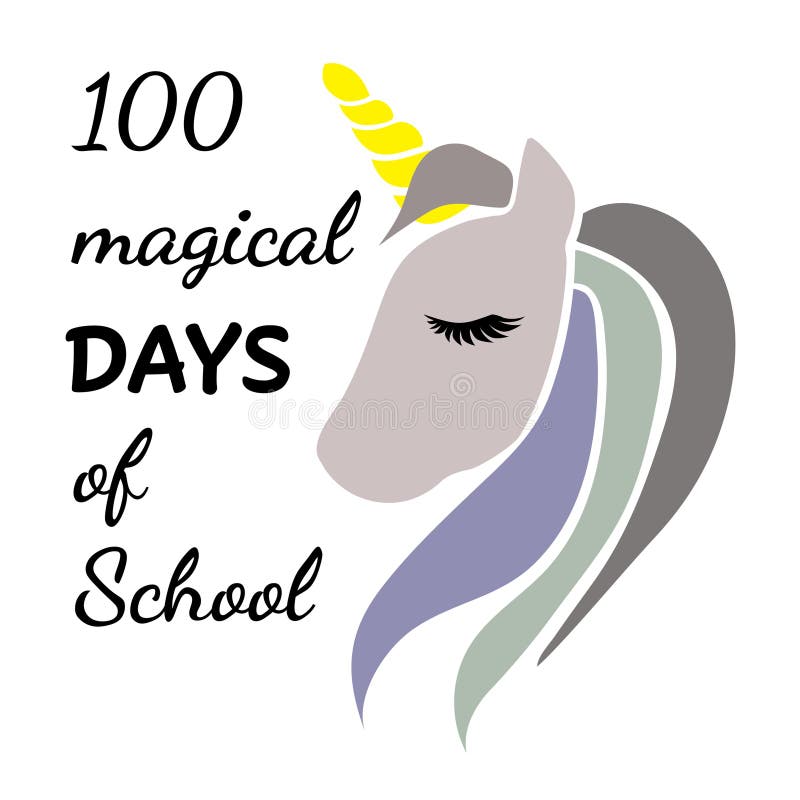 Kids 100 Magical Days Cute 100 Days Of School Girls Unicorn Women's T-Shirt