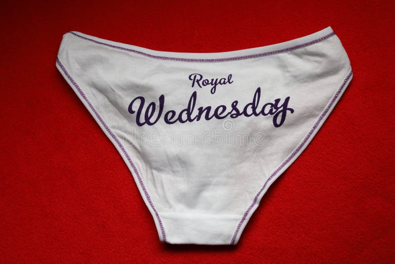 Days of the week messages on panties, women underwear royalty free stock .....