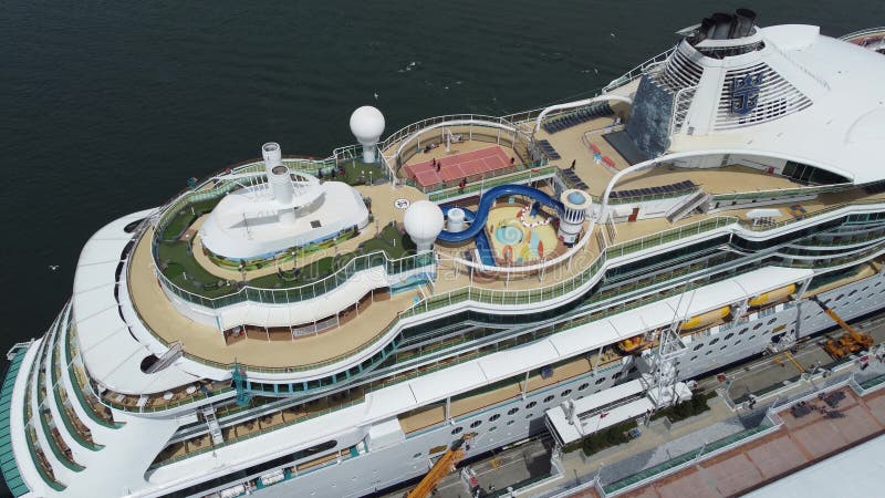 Daytime view of a boat on a port in Vancouver, Canada stock photography