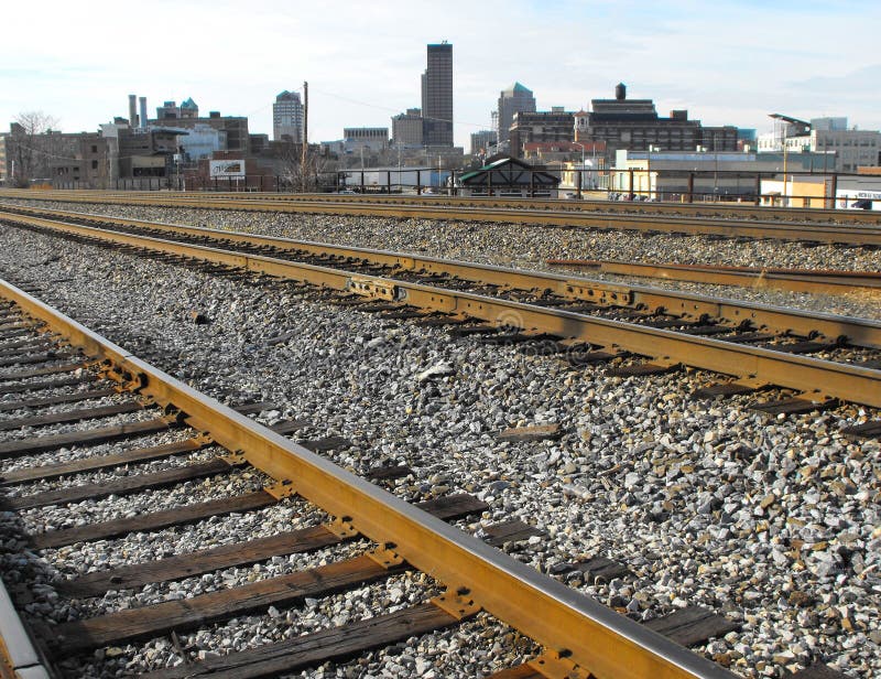 Dayton Riverscape Fountains Stock Photo Image of morning, water 15609096