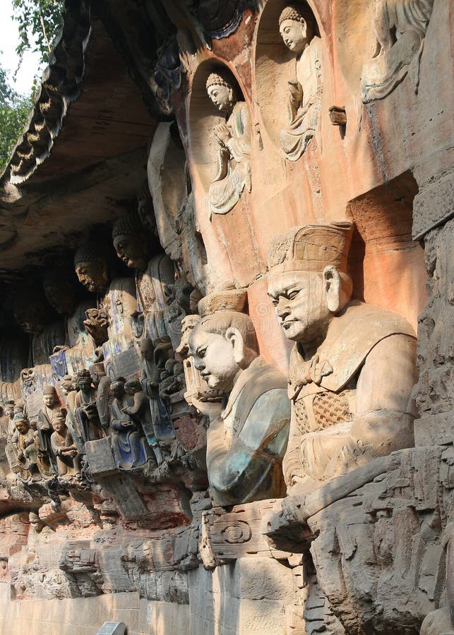 Dazu Rock Carvings in Chongqing royalty free stock photos Dazu Rock Carvings in Chongqing royalty free stock photos
