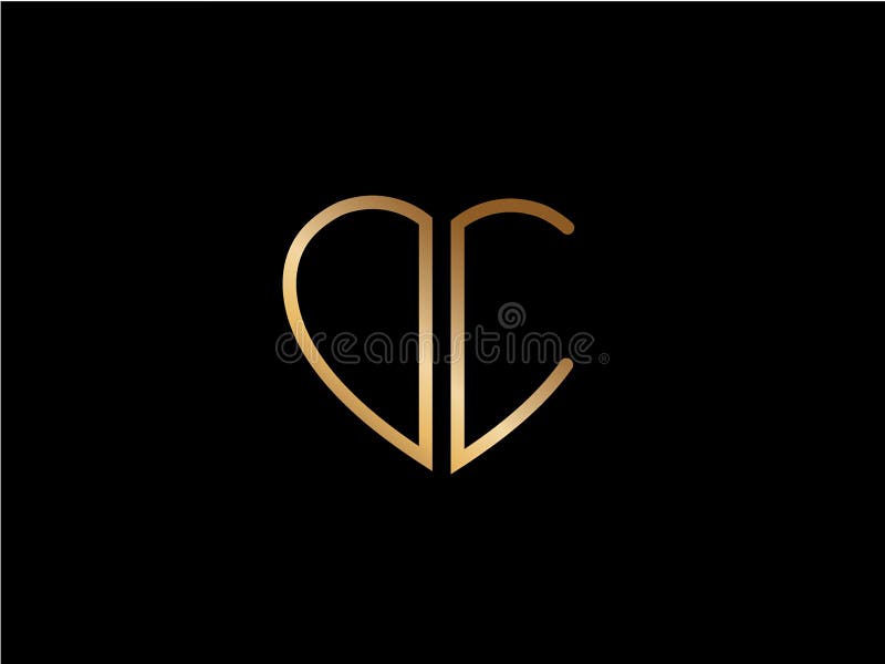 LV Initial Heart Shape Red Colored Love Logo Stock Vector - Illustration of  circle, business: 130141741