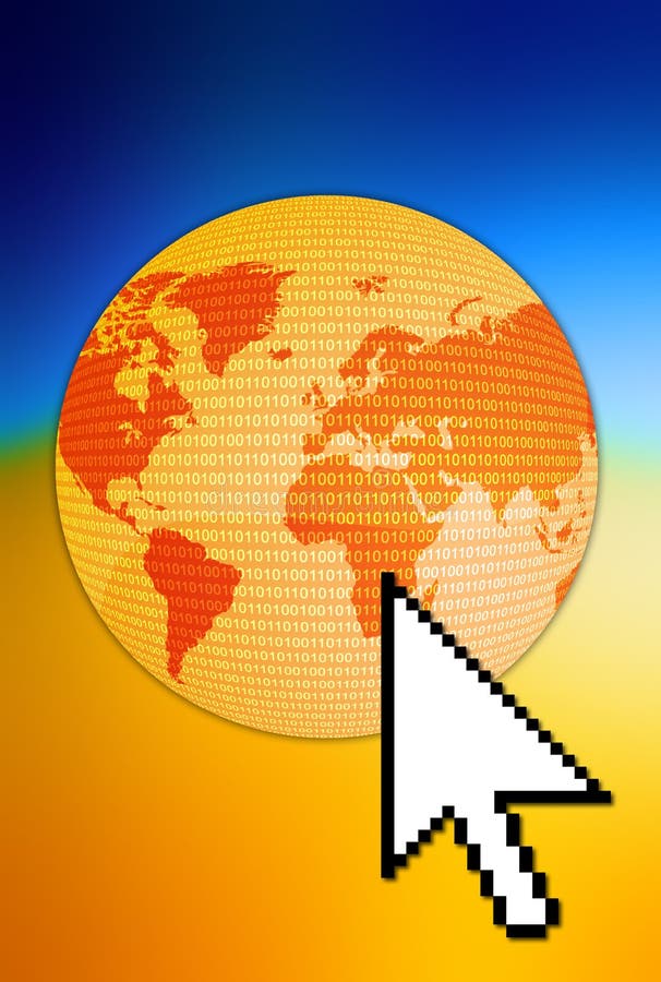 De Aansluting van de wereld royalty-vrije illustratie De Aansluting van de wereld royalty-vrije illustratie