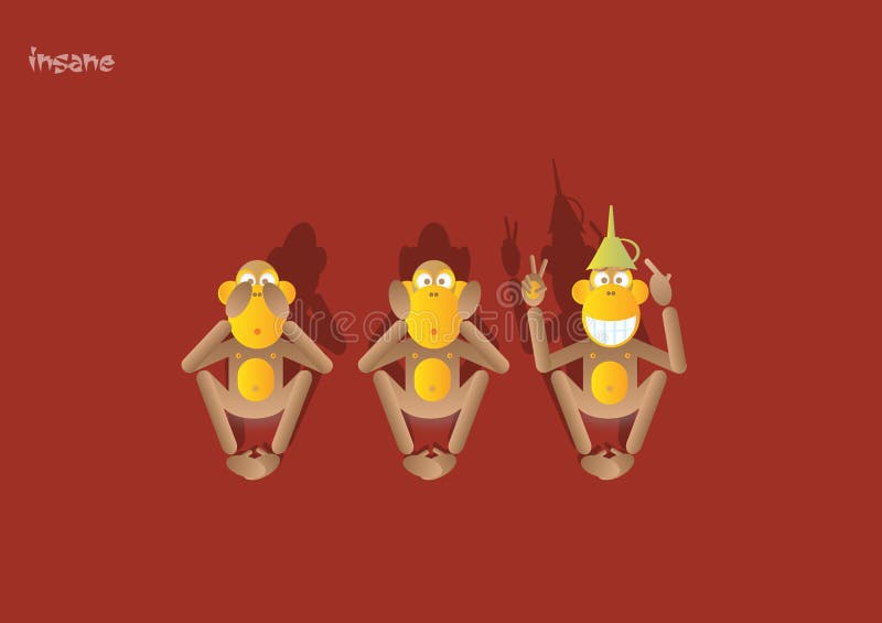 13-3de aap vector illustratie 13-3de aap vector illustratie