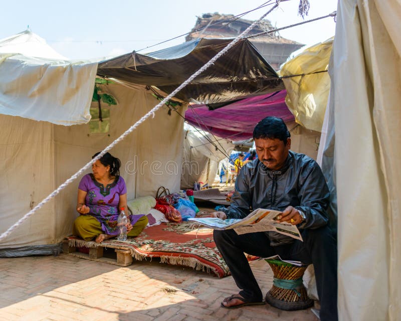 Download De aardbevingen van Nepal redactionele fotografie. Afbeelding bestaande uit vernietiging - 54083352