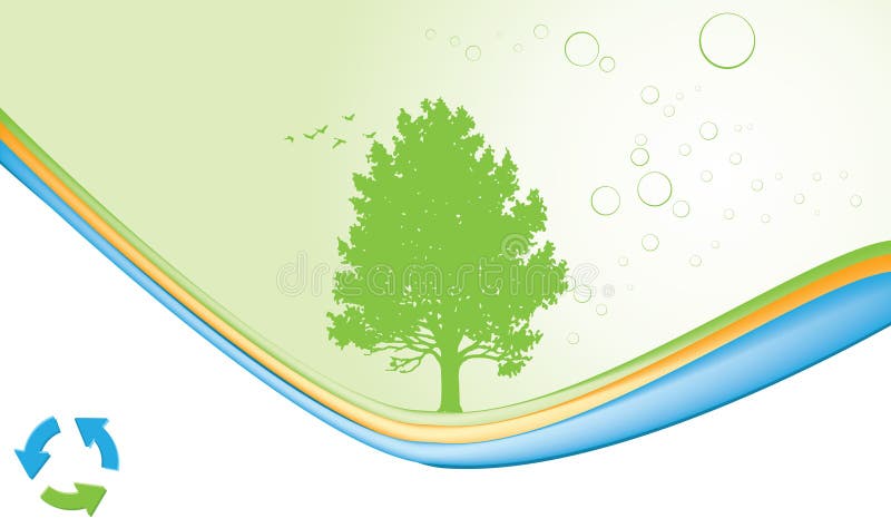 De abstracte achtergrond van de ecologie stock illustratie De abstracte achtergrond van de ecologie stock illustratie