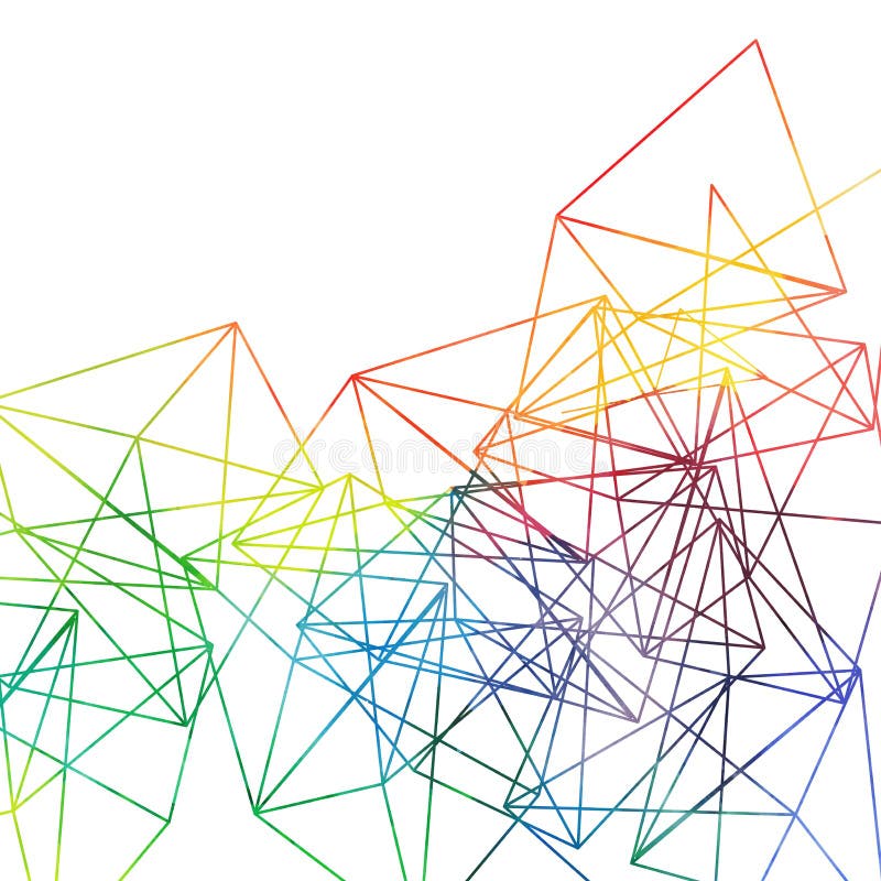 De abstracte achtergrond van regenbooglijnen, vectorwaterverftekening stock illustratie De abstracte achtergrond van regenbooglijnen, vectorwaterverftekening stock illustratie