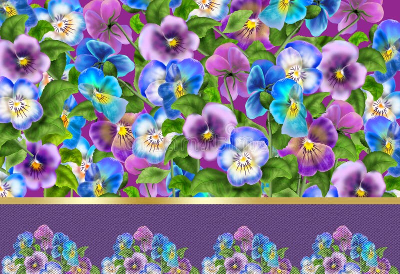 De abstracte achtergrond van viooltjebloemen royalty-vrije illustratie De abstracte achtergrond van viooltjebloemen royalty-vrije illustratie