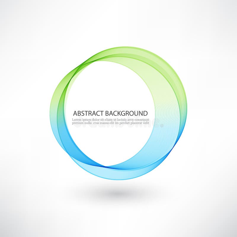 De abstracte blauwe, groene heldere achtergrond van de wervelingscirkel vector illustratie De abstracte blauwe, groene heldere achtergrond van de wervelingscirkel vector illustratie