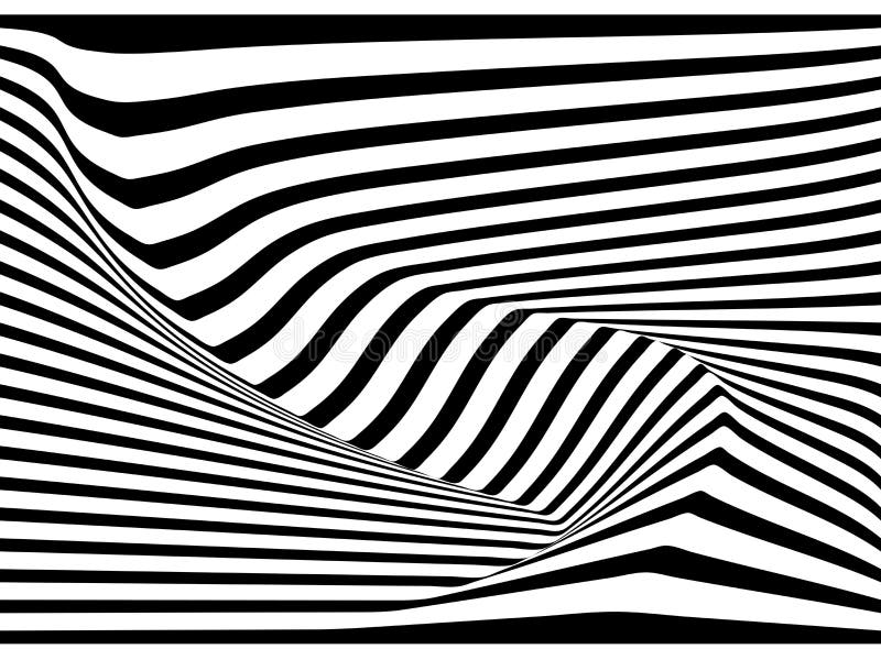 De abstracte 3D achtergrond van de streeplijn, vector stock illustratie De abstracte 3D achtergrond van de streeplijn, vector stock illustratie