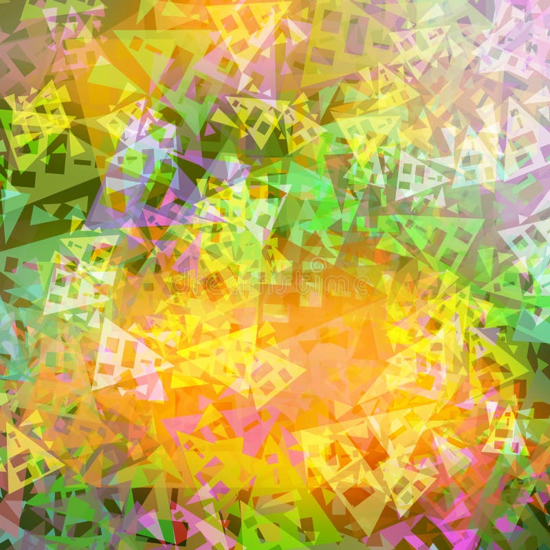 De abstracte driehoekige vormen van de achtergrond levendige kleurentextuur vector illustratie De abstracte driehoekige vormen van de achtergrond levendige kleurentextuur vector illustratie