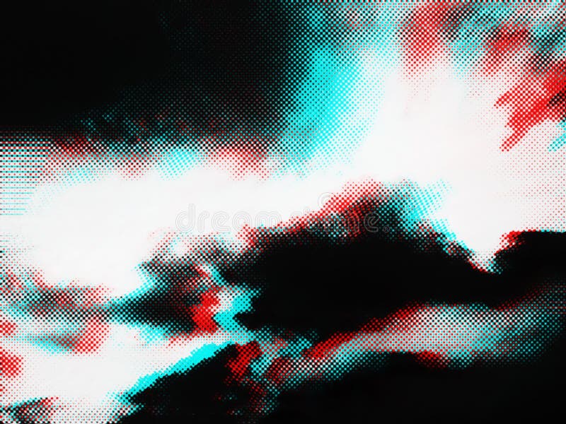 Abstracte glitch-fotokopietextuur achtergrond stock foto's