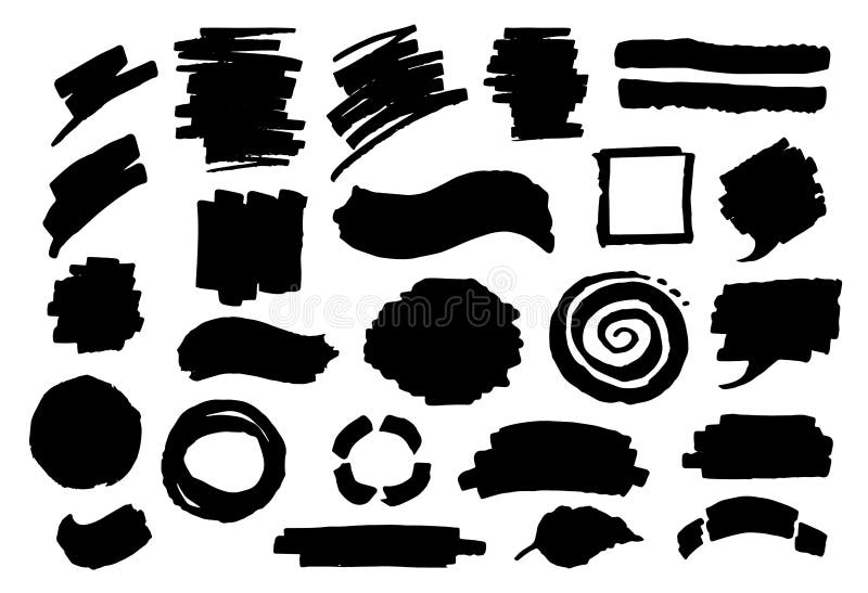 De abstracte hand getrokken texturen van tellersslagen royalty-vrije illustratie De abstracte hand getrokken texturen van tellersslagen royalty-vrije illustratie