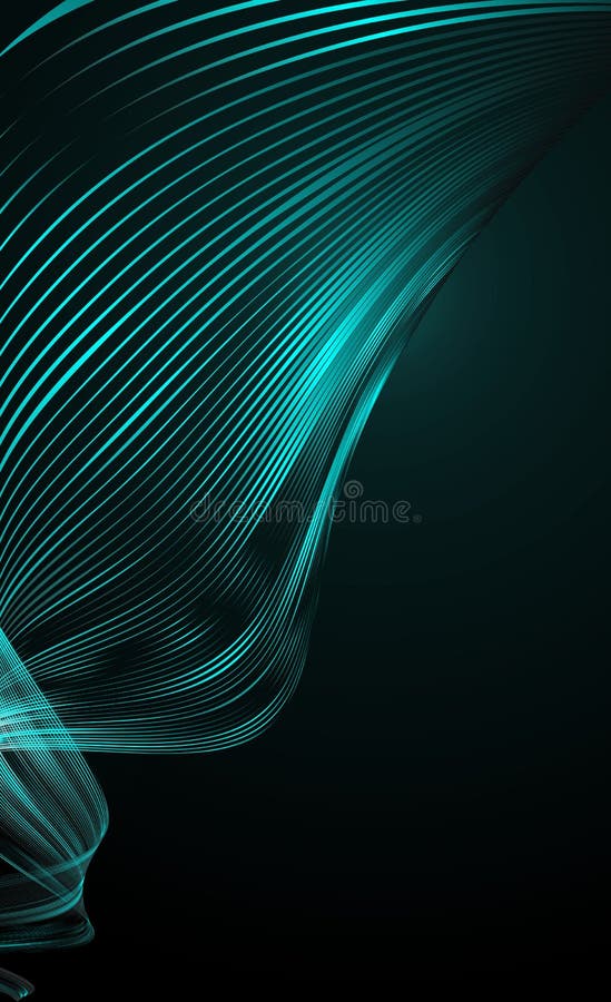 Abstract bright wavy lines on a dark blue background. Futuristic technology illustration design. Wave line pattern. Abstract modern futuristic background for application. Flow movement waveform. Vector. Abstract bright wavy lines on a dark blue background. Futuristic technology illustration design. Wave line pattern. Abstract modern futuristic background for application. Flow movement waveform. Vector