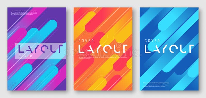 De abstracte ontwerpen van de gradiënt geometrische dekking royalty-vrije illustratie De abstracte ontwerpen van de gradiënt geometrische dekking royalty-vrije illustratie