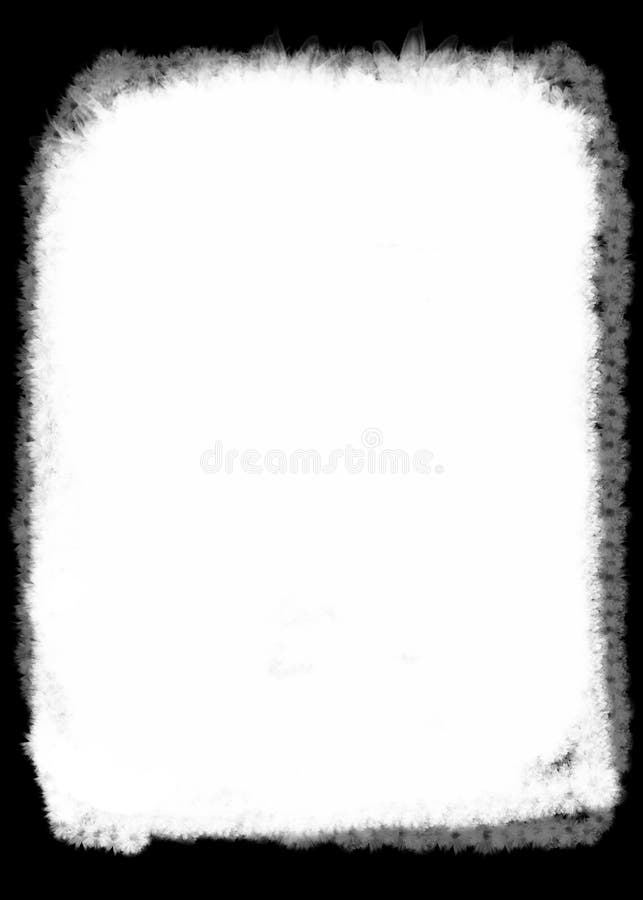 De abstracte Rand/de Bekleding van de Bloem Zwarte Decoratieve Foto voor Portretfoto's stock illustratie De abstracte Rand/de Bekleding van de Bloem Zwarte Decoratieve Foto voor Portretfoto's stock illustratie