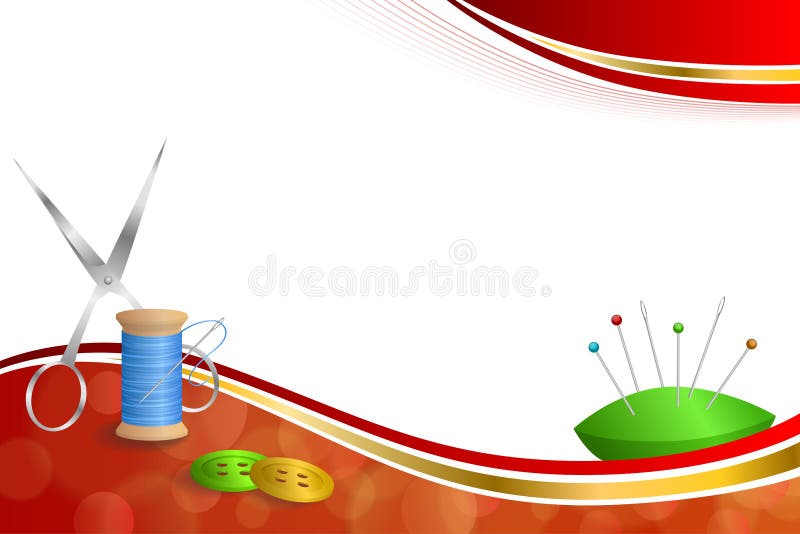 De abstracte van de de schaarknoop van het naaiende draadmateriaal als achtergrond van de de naaldspeld illustratie van het het l vector illustratie De abstracte van de de schaarknoop van het naaiende draadmateriaal als achtergrond van de de naaldspeld illustratie van het het l vector illustratie