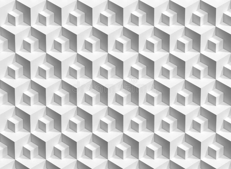 Abstract geometric pattern with small and large white cubes background, 3d render illustration. Abstract geometric pattern with small and large white cubes background, 3d render illustration